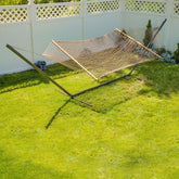 15FT  GALVANIZED HEAVY DUTY HAMMOCK STAND - GREEN